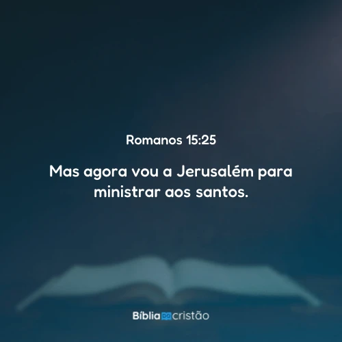 Romanos 15:25