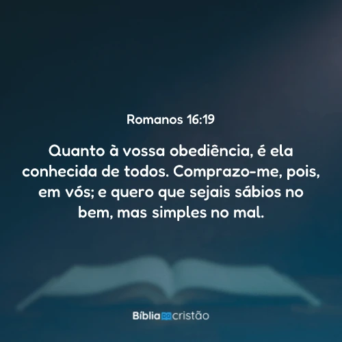 Romanos 16:19