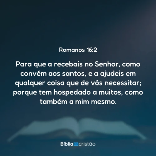 Romanos 16:2