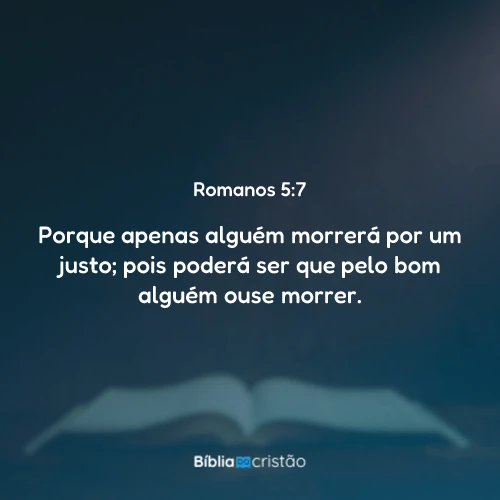 Romanos 5:7