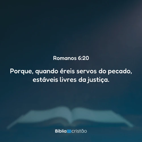 Romanos 6:20