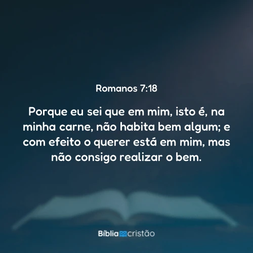 Romanos 7:18