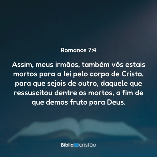 Romanos 7:4