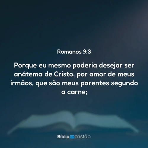 Romanos 9:3