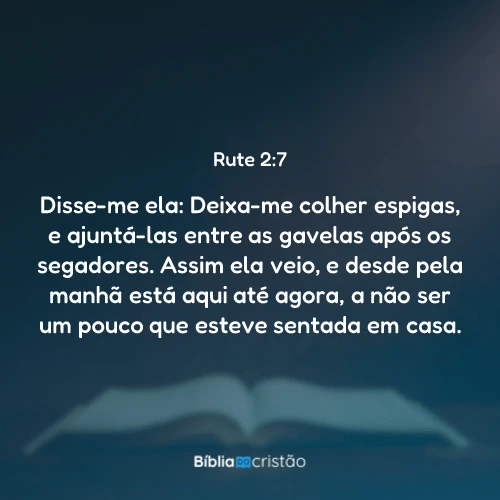 Rute 2:7
