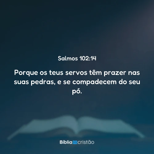 Salmos 102:14