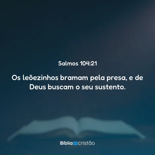 Salmos 104:21