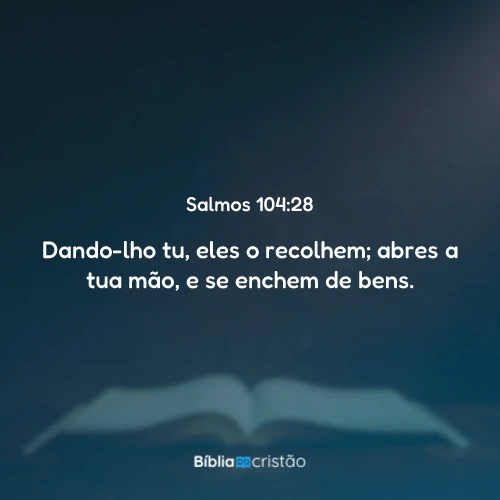 Salmos 104:28