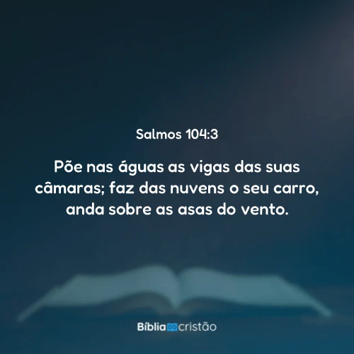 Salmos 104:3