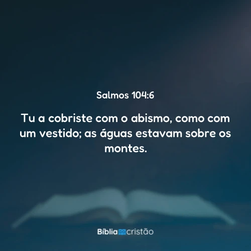 Salmos 104:6