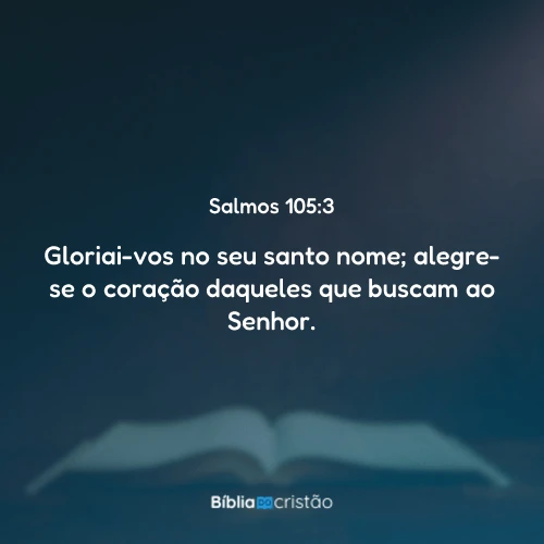 Salmos 105:3