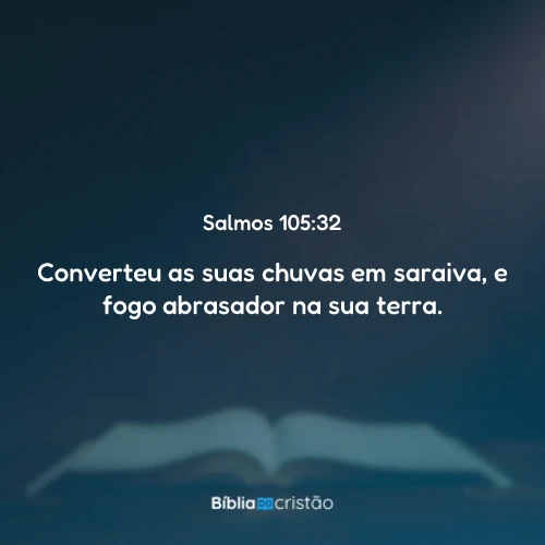 Salmos 105:32