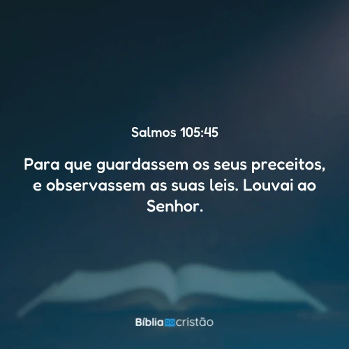 Salmos 105:45