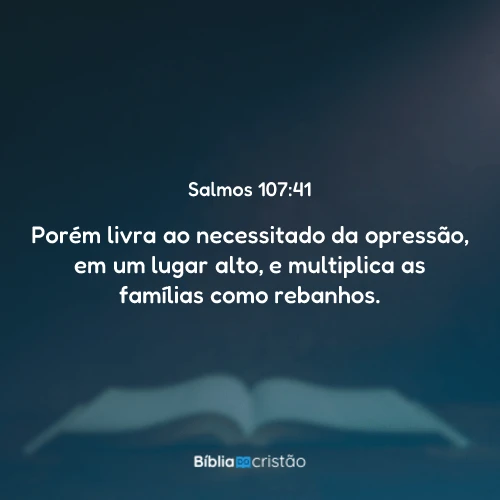 Salmos 107:41