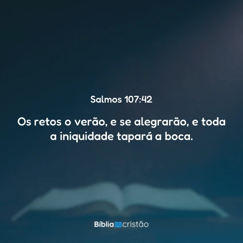 Salmos 107:42
