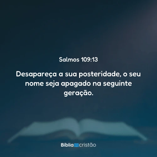 Salmos 109:13