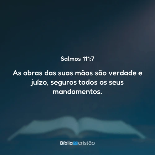 Salmos 111:7