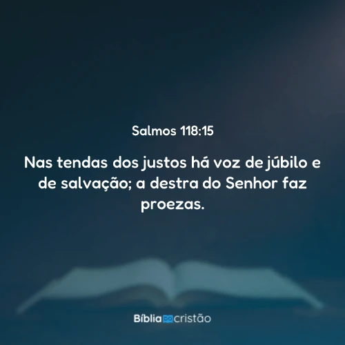 Salmos 118:15