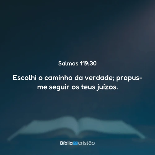 Salmos 119:30