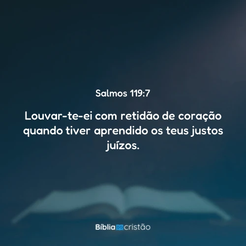 Salmos 119:7