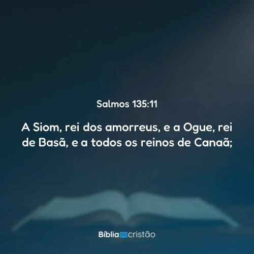 Salmos 135:11