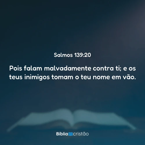 Salmos 139:20