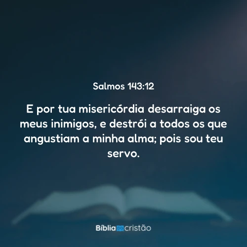 Salmos 143:12