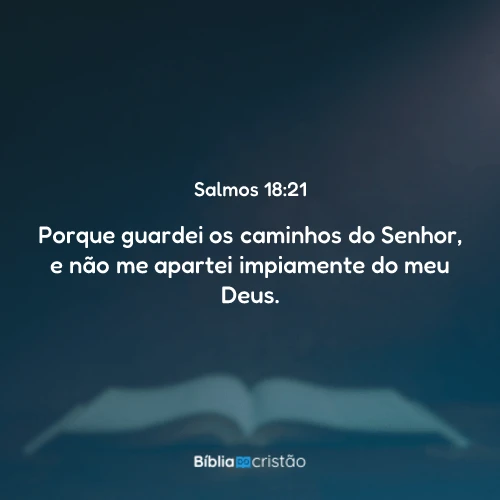 Salmos 18:21