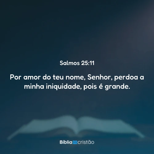 Salmos 25:11