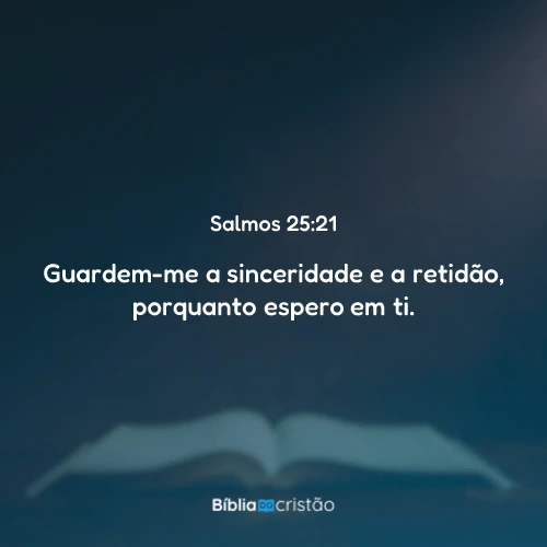 Salmos 25:21