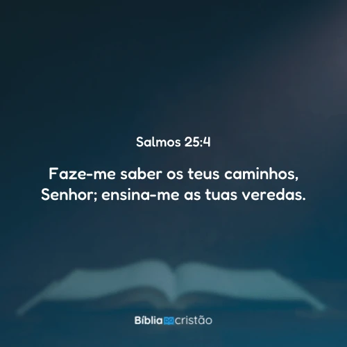 Salmos 25:4