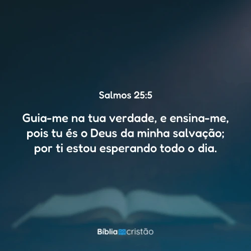 Salmos 25:5
