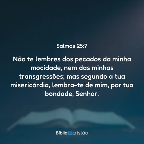 Salmos 25:7