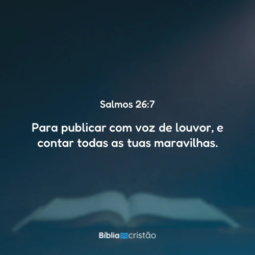 Salmos 26:7