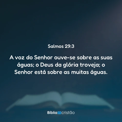 Salmos 29:3