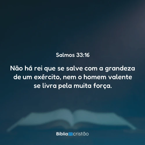 Salmos 33:16