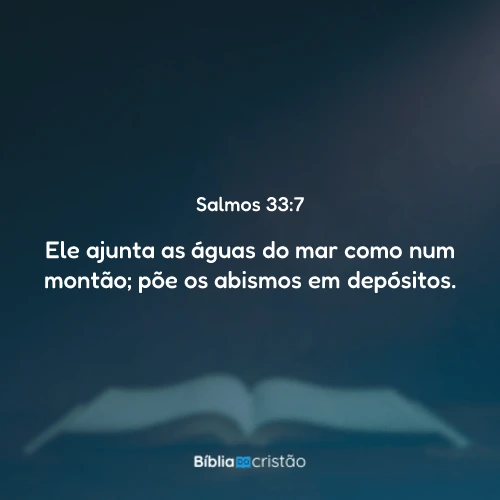 Salmos 33:7