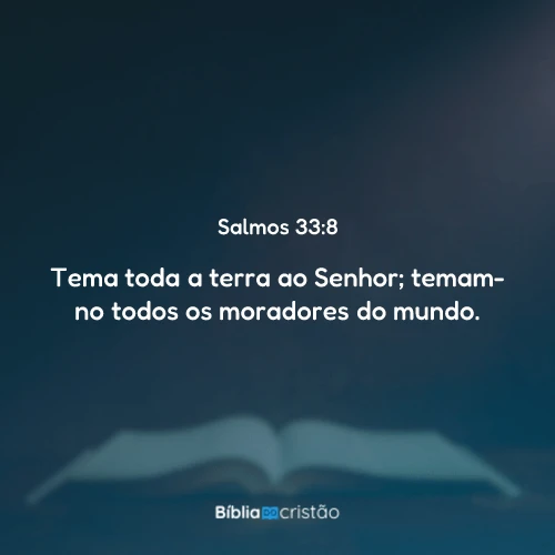 Salmos 33:8