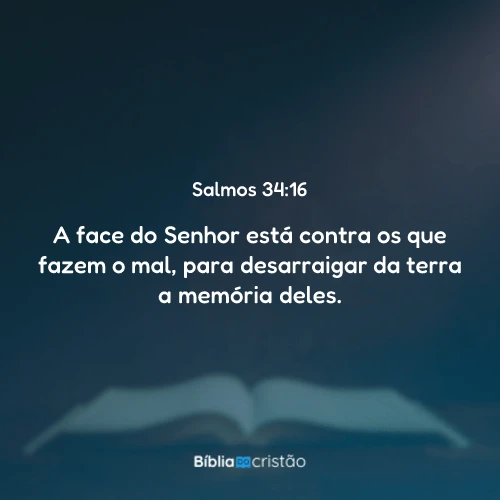 Salmos 34:16