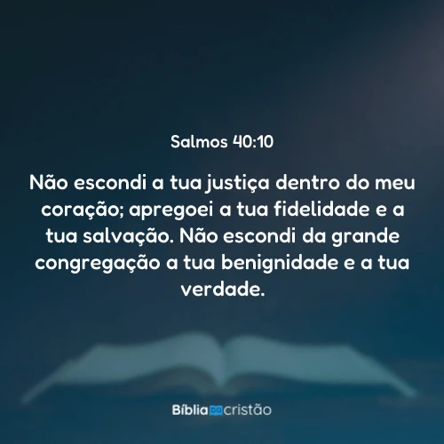 Salmos 40:10