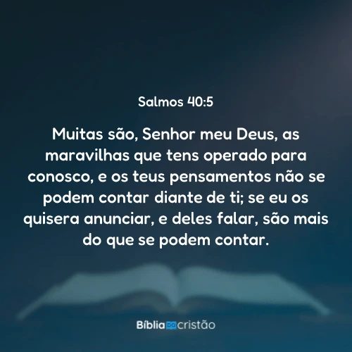 Salmos 40:5