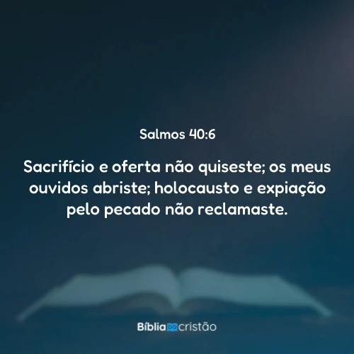 Salmos 40:6