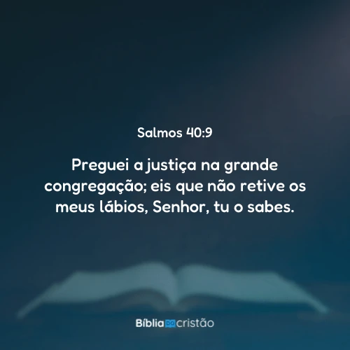 Salmos 40:9