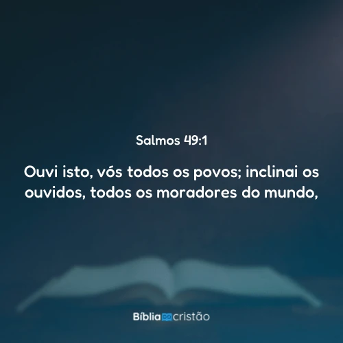 Salmos 49:1