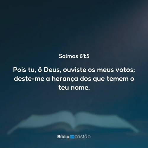 Salmos 61:5