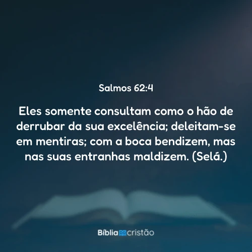 Salmos 62:4