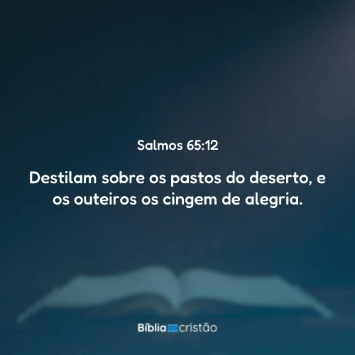 Salmos 65:12