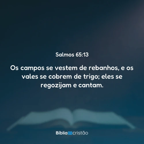 Salmos 65:13