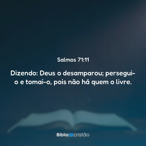 Salmos 71:11