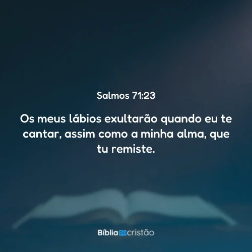 Salmos 71:23